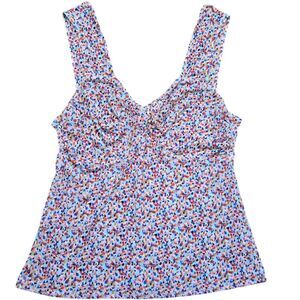 Cabi Bustier Tank Top Women's Medium Multicolor Geometric Flattering Luxury